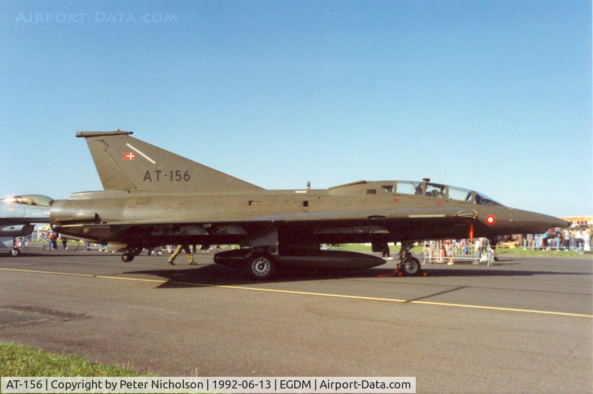 AT-156, 1972 Saab TF-35 Draken C/N 35-1156, TF-35 Draken of Esk 729 Royal Danish Air Force at the 1992 Air Tournament Intnl at Boscombe Down.