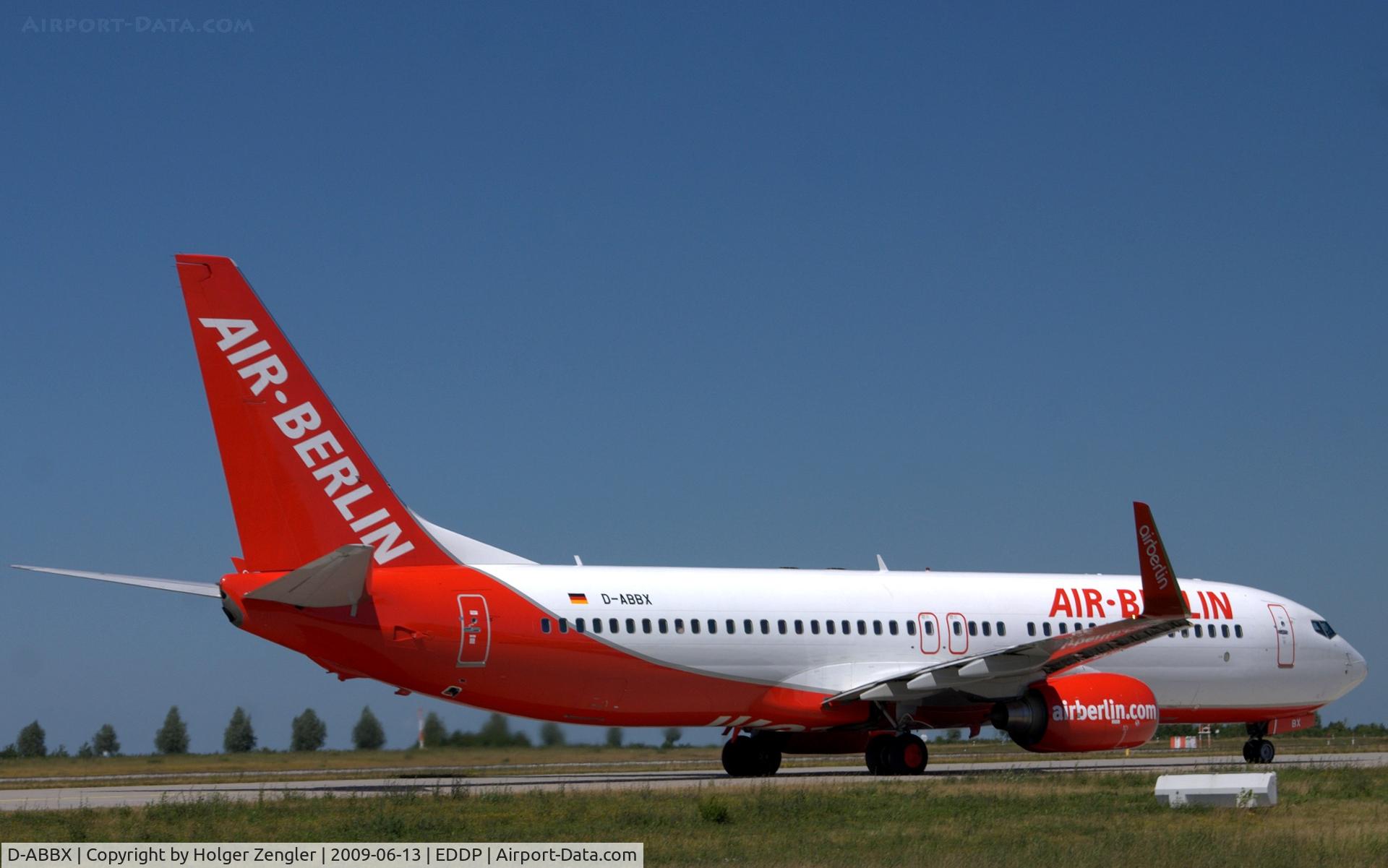 D-ABBX, 2007 Boeing 737-86J C/N 34969, An AIR BERLIN beauty on the way to southern destinations