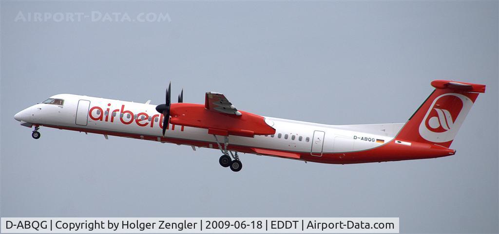 D-ABQG, 2009 De Havilland Canada DHC-8-402Q Dash 8 C/N 4250, Air Berlin (LGW) De Havilland Canada DHC-8-402Q
