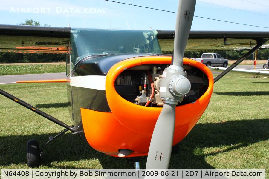 N64408, 1966 Cessna R172E C/N R1720104, Arriving at the Father's Day fly-in; Beach City, Ohio.