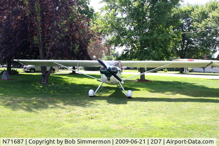 N71687, 1946 Luscombe 8A C/N 3114, Father's Day fly-in at Beach City, Ohio