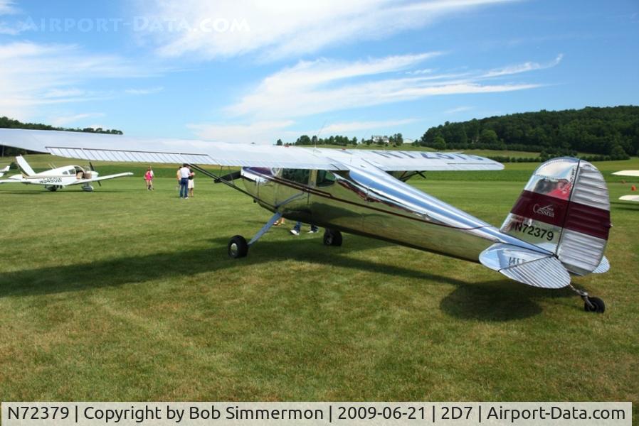 N72379, 1946 Cessna 140 C/N 9565, Father's Day fly-in at Beach City, Ohio