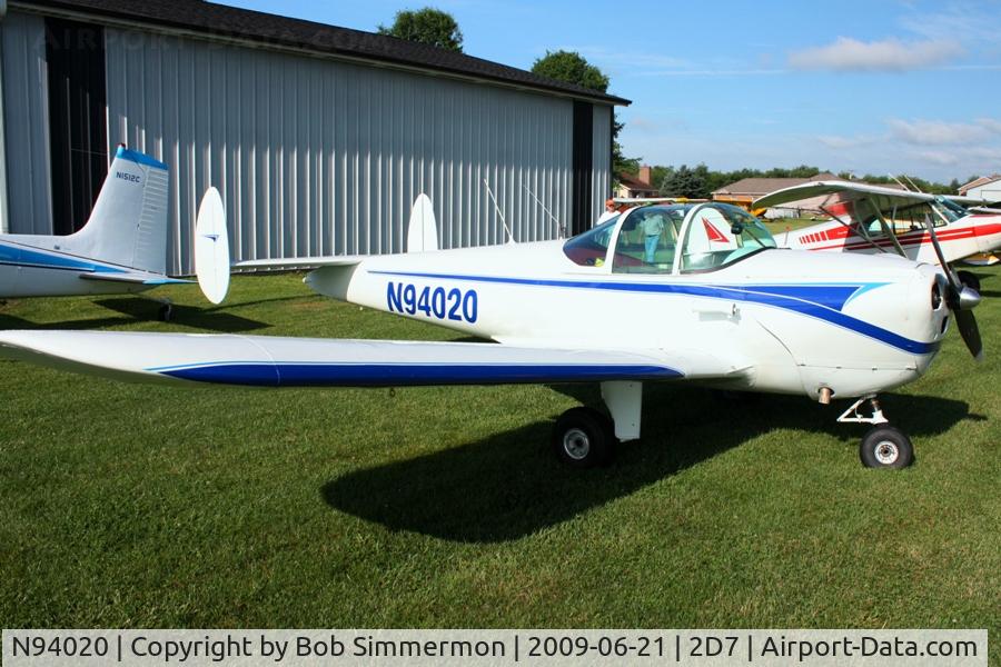N94020, 1946 Erco 415C Ercoupe C/N 1343, Father's Day fly-in at Beach City, Ohio