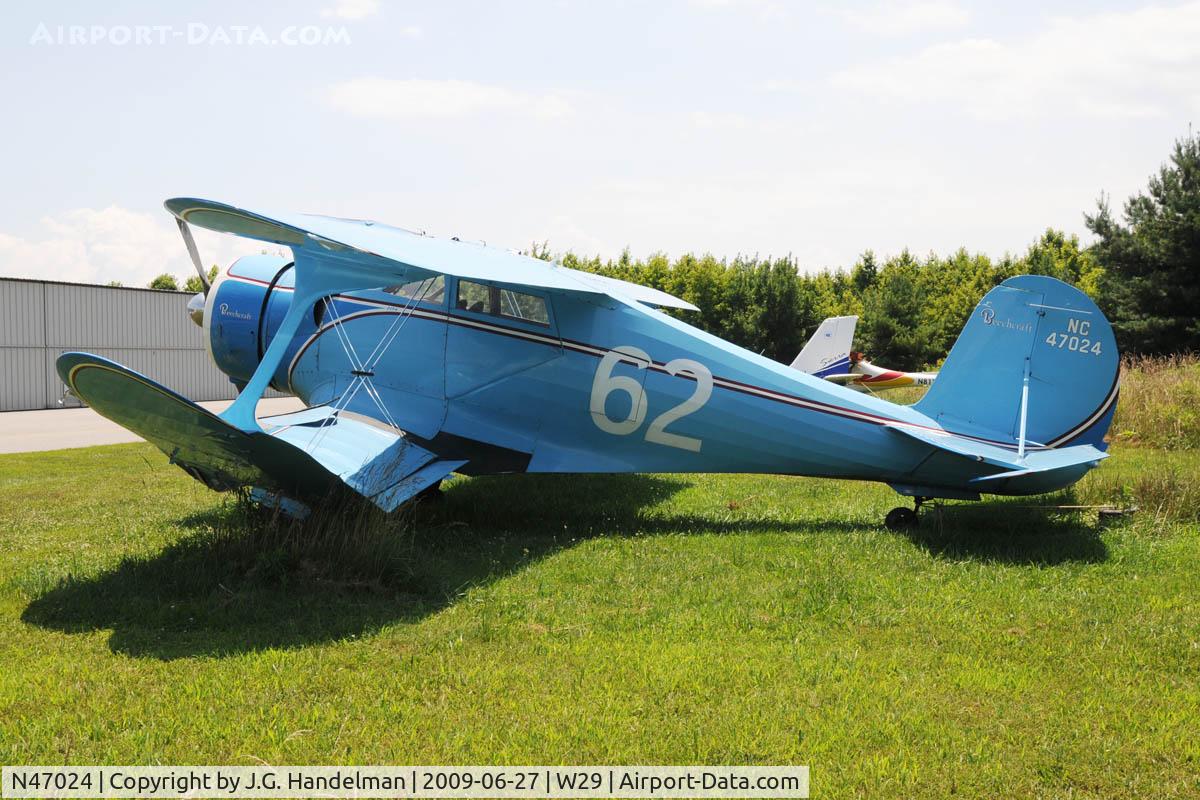 N47024, 1928 Beech C17B C/N C17B-102, result of cross  wind