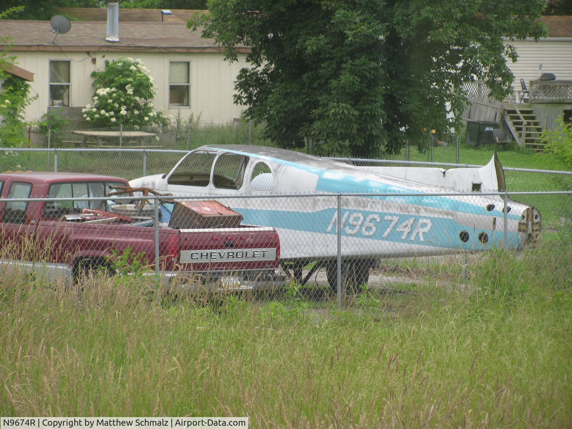 N9674R, 1955 Beech C-50 Twin Bonanza C/N CH-201, Taken on a scenic railway trip in Byesville OH