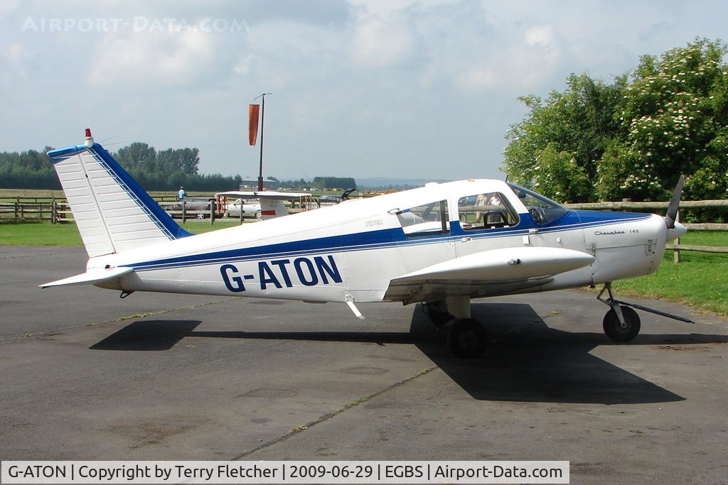 G-ATON, 1966 Piper PA-28-140 Cherokee C/N 28-21654, Piper at Shobdon on the Day of the 2009 LAA Regional Strut Fly-in