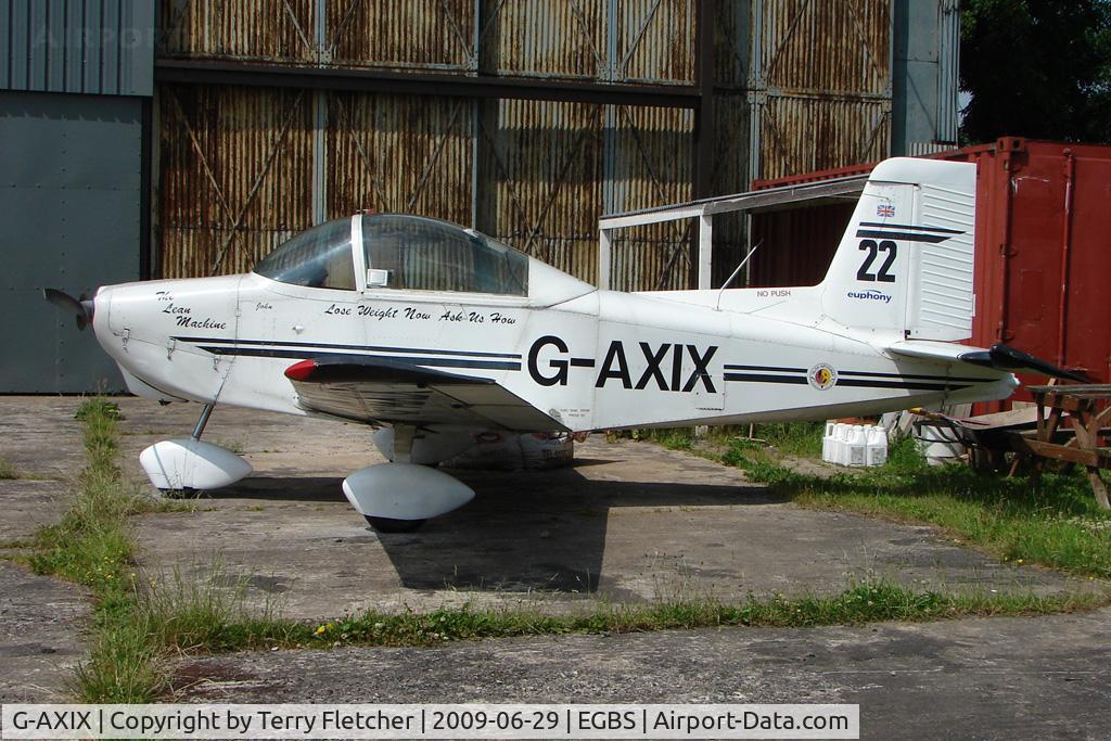 G-AXIX, 1969 AESL Glos-Airtourer Super 150/T4 C/N A527, Glos Airtourer at Shobdon on the Day of the 2009 LAA Regional Strut Fly-in