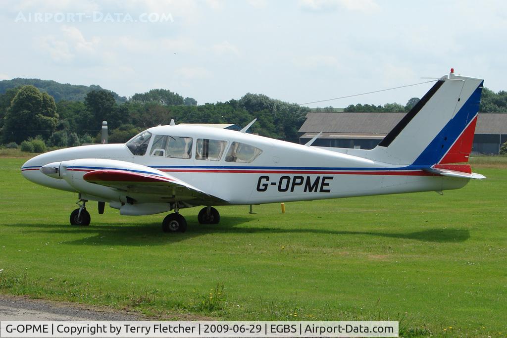 G-OPME, 1968 Piper PA-23-250 Aztec D C/N 27-4099, Piper at Shobdon on the Day of the 2009 LAA Regional Strut Fly-in