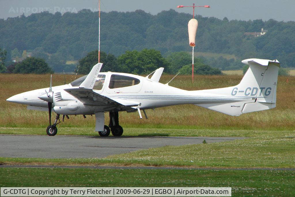 G-CDTG, 2005 Diamond DA-42 Twin Star C/N 42.083, at Wolverhampton Business Airport