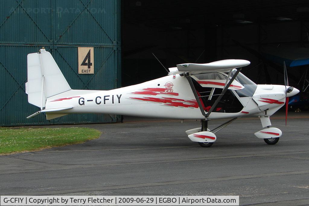 G-CFIY, 2008 Comco Ikarus C42 FB100 C/N 0804-6954, Ikarus C42 at Wolverhampton Business Airport