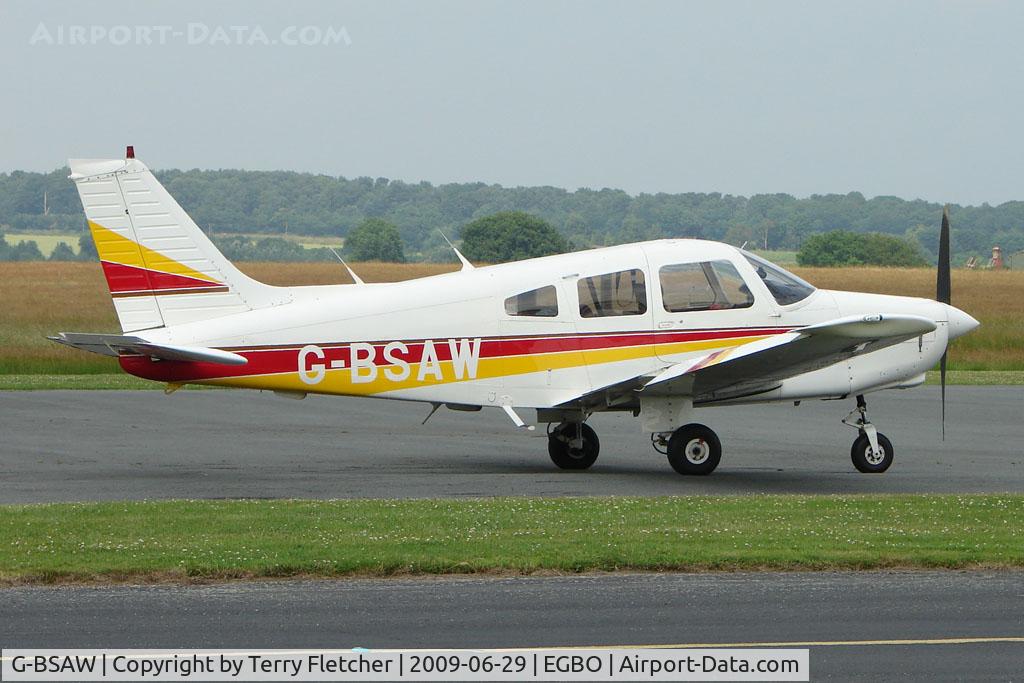 G-BSAW, 1982 Piper PA-28-161 Warrior II C/N 28-8216152, Piper at Wolverhampton Business Airport