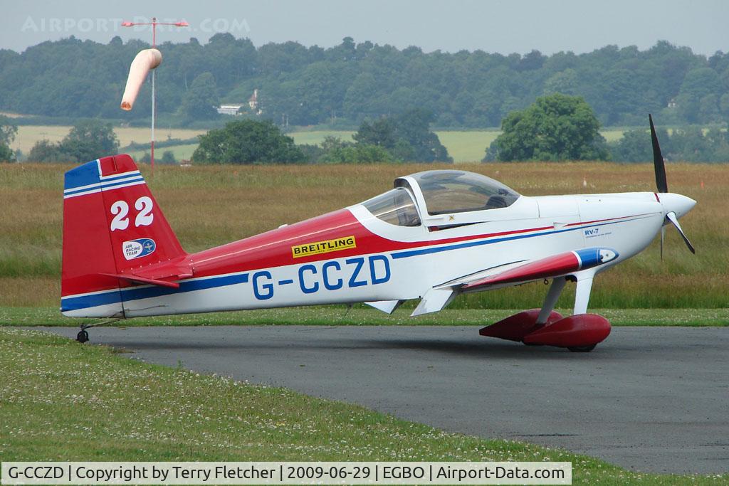 G-CCZD, 2004 Vans RV-7 C/N PFA 323-14087, Vans RV-7 at Wolverhampton Business Airport