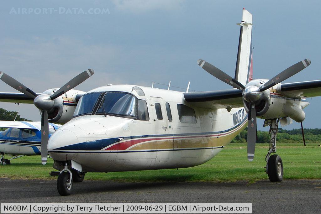 N60BM, 1974 Aero Commander 690A Turbo Commander C/N 11172, Aero Commander 690A at Tatenhill , UK