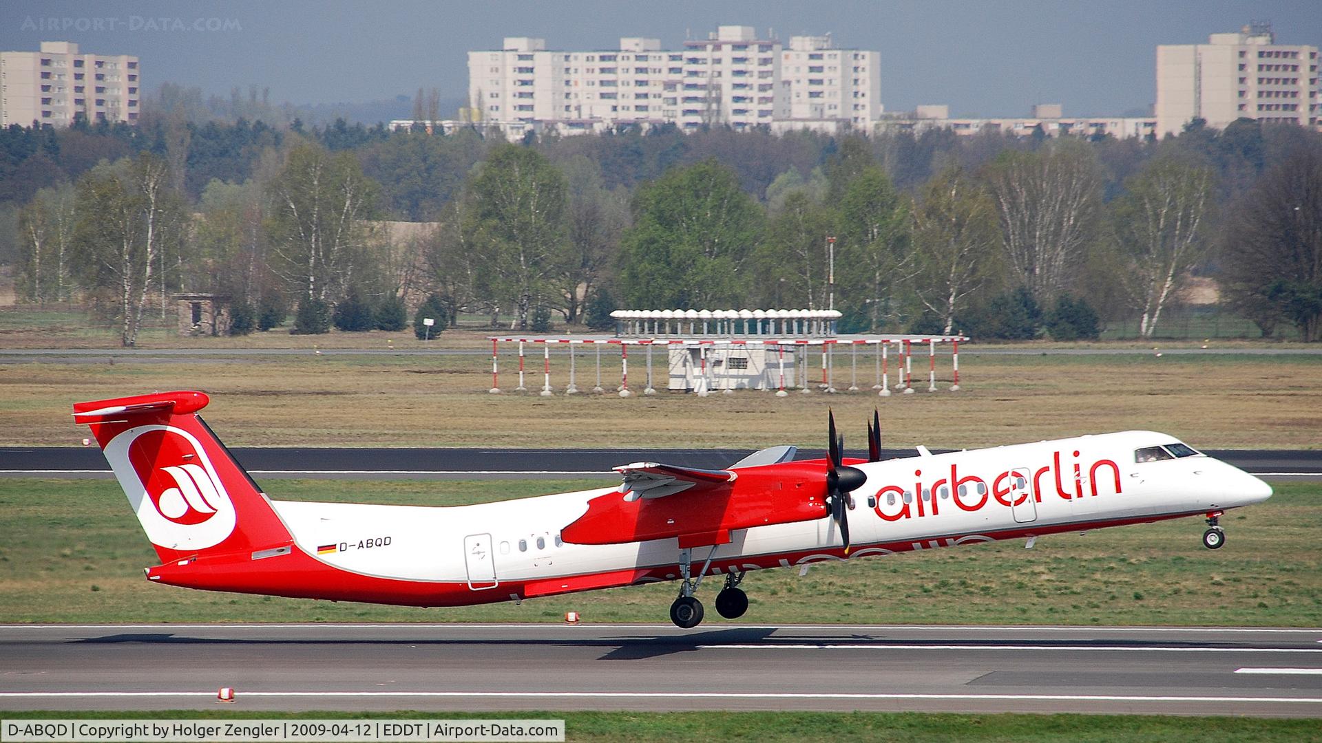 D-ABQD, 2009 De Havilland Canada DHC-8-402Q Dash 8 C/N 4234, Air Berlin (LGW) De Havilland Canada DHC-8-402Q