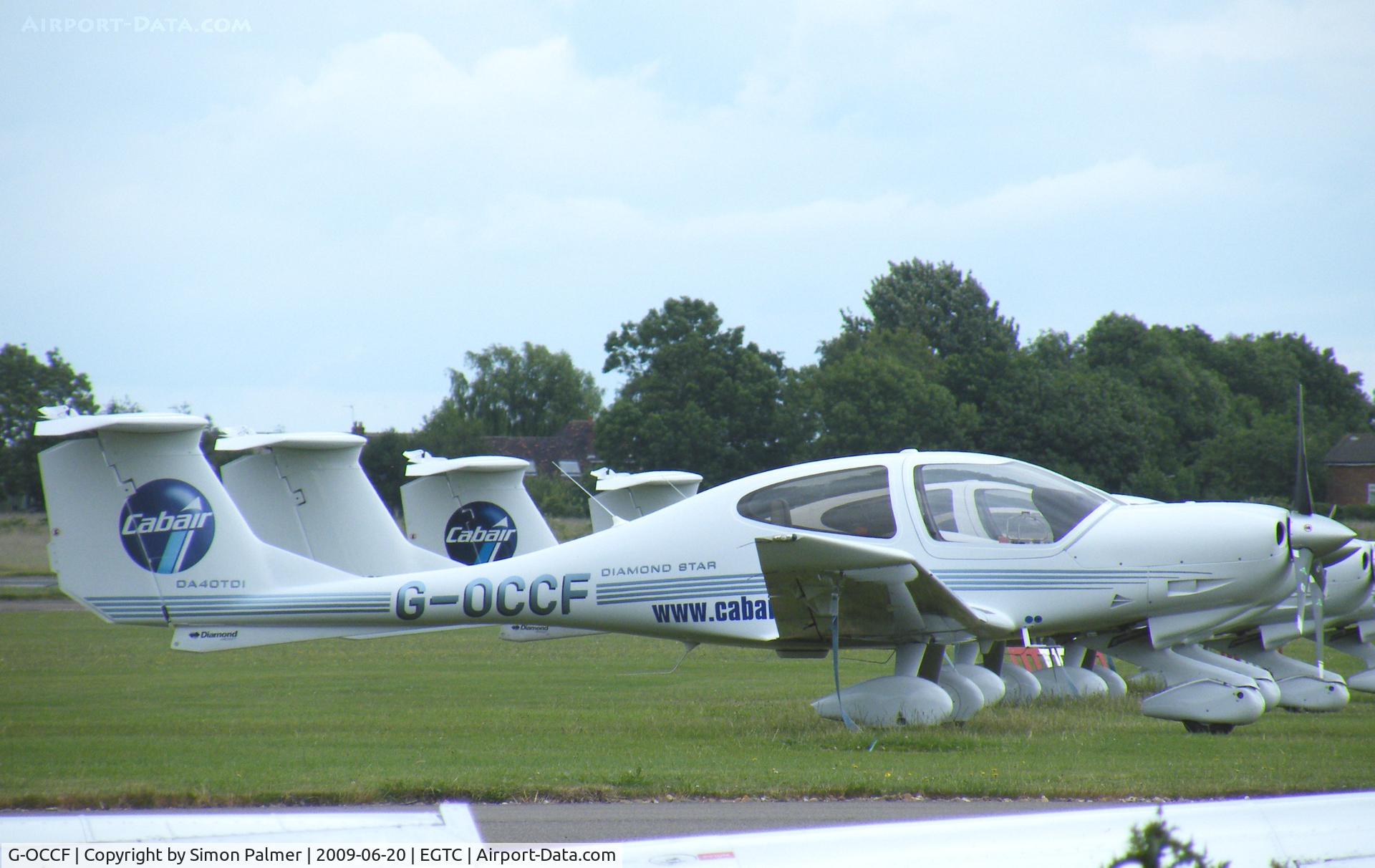 G-OCCF, 2006 Diamond DA-40D Diamond Star C/N D4.229, DA40TDI based at Cranfield