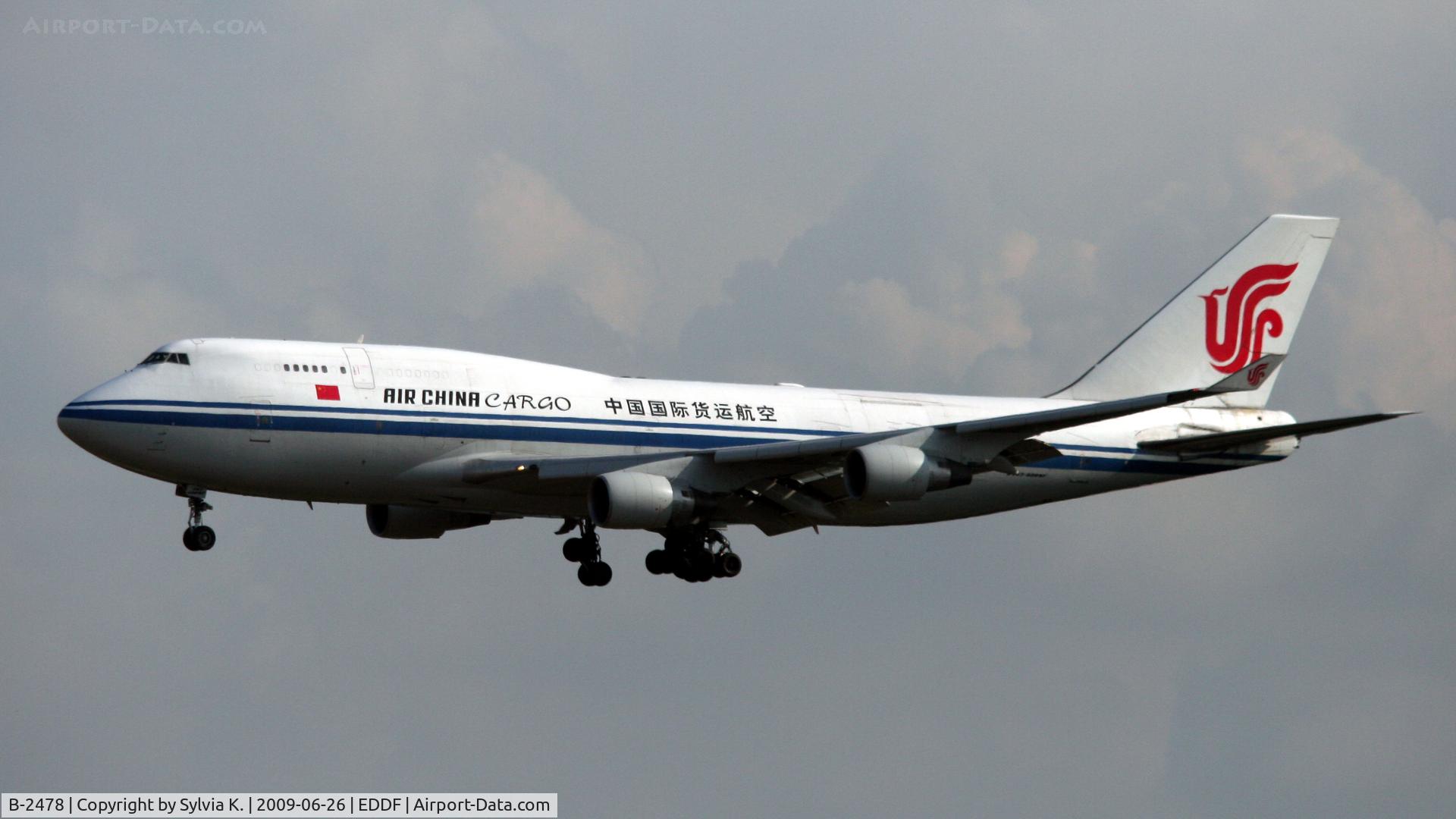 B-2478, 1991 Boeing 747-433M C/N 25075, Air China Cargo