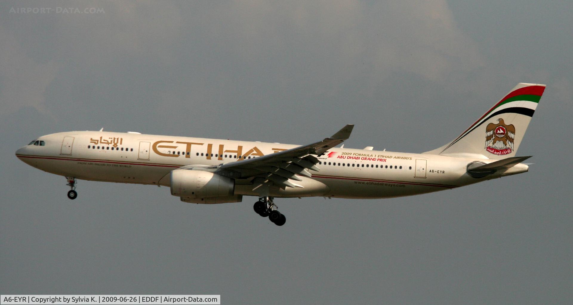 A6-EYR, 2008 Airbus A330-243 C/N 975, Ethiad Airways
