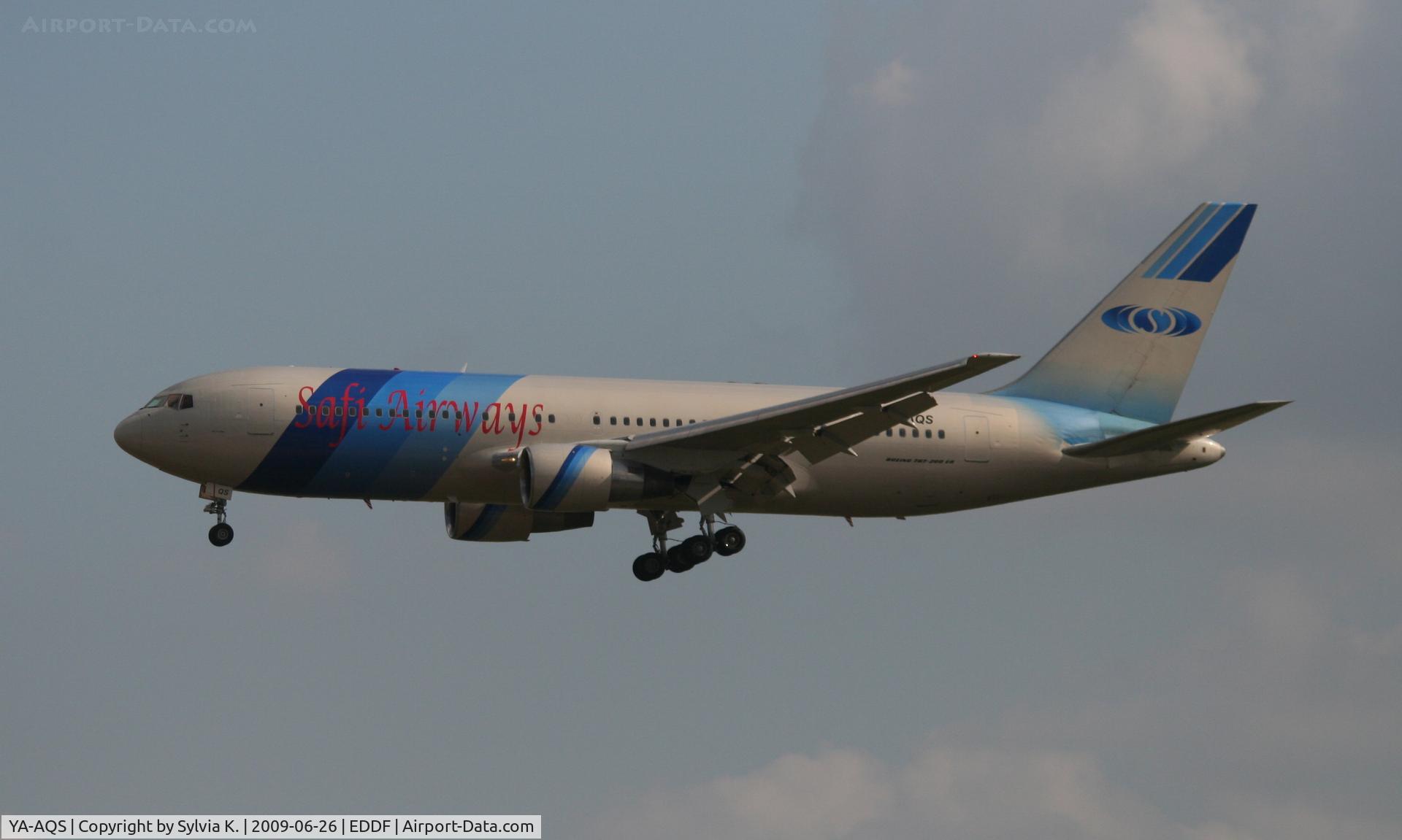 YA-AQS, 1987 Boeing 767-2J6/ER C/N 23745, Safi Airways