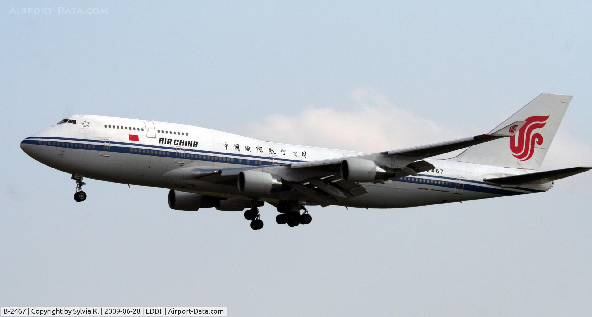 B-2467, 1997 Boeing 747-4J6M C/N 28754, Air China