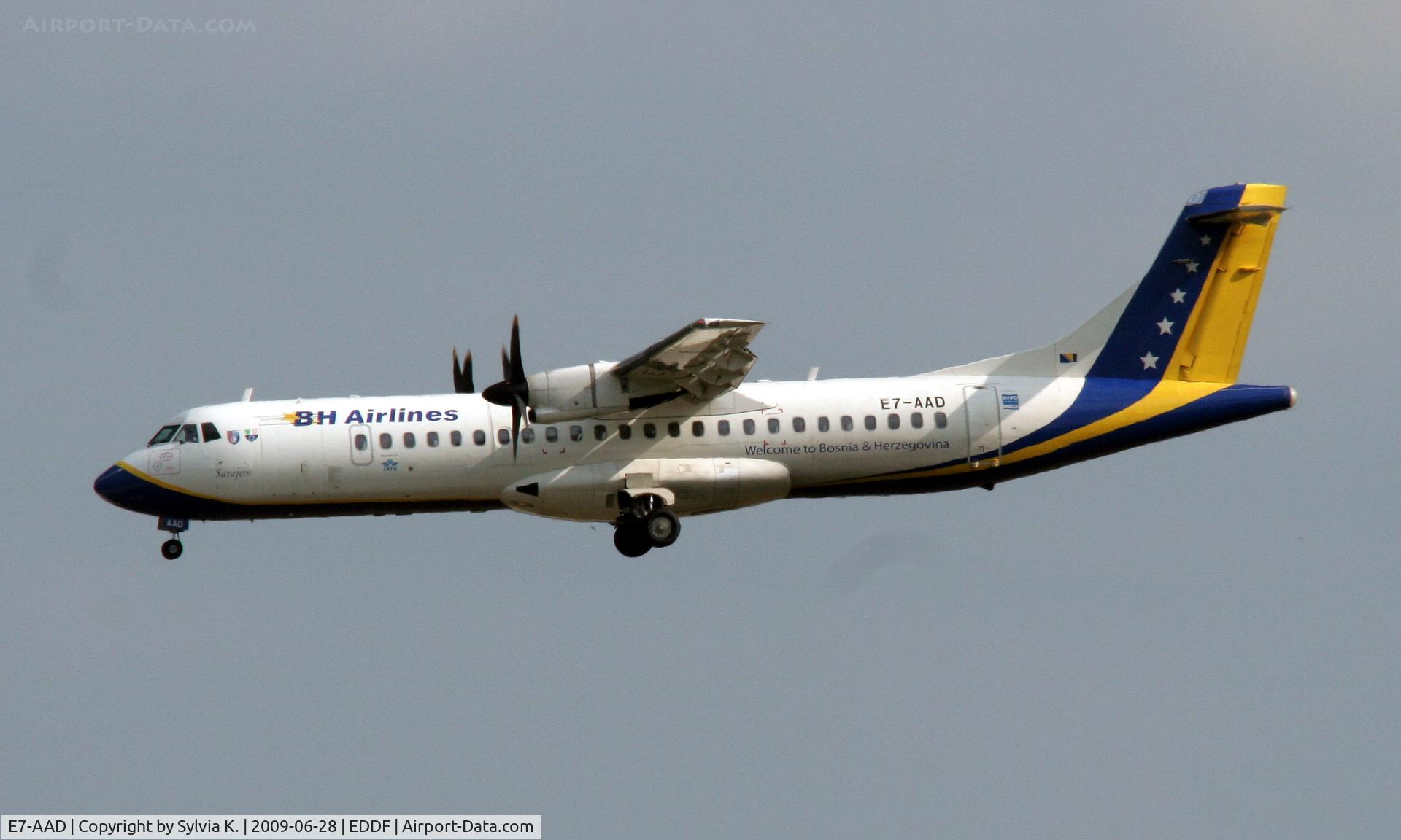 E7-AAD, 1995 ATR 72-212 C/N 464, BH Airlines