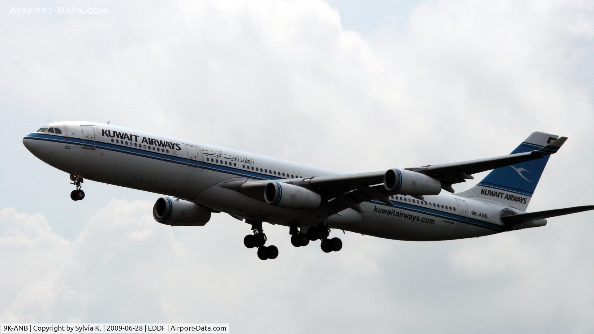 9K-ANB, 1995 Airbus A340-313 C/N 090, Kuwait Airways