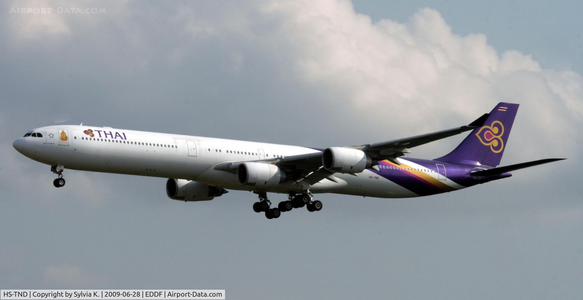 HS-TND, 2005 Airbus A340-642 C/N 710, Thai Airways