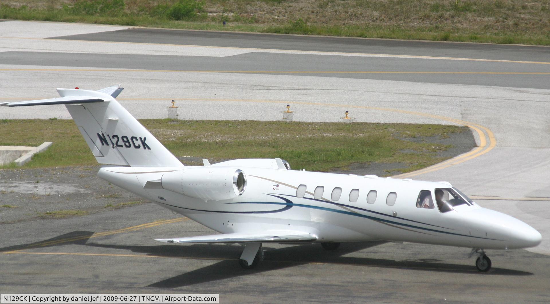 N129CK, 2008 Cessna 525A CitationJet CJ2+ C/N 525A0382, park at the cargo ramp