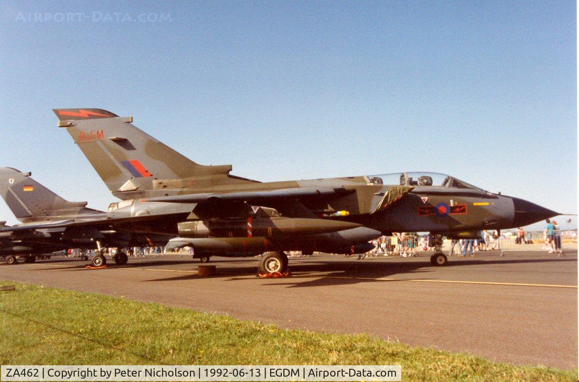 ZA462, 1983 Panavia Tornado GR.1 C/N 271/BS092/3128, Tornado GR.1 of 617 Squadron at the 1992 Air Tattoo Intnl at Boscombe Down.