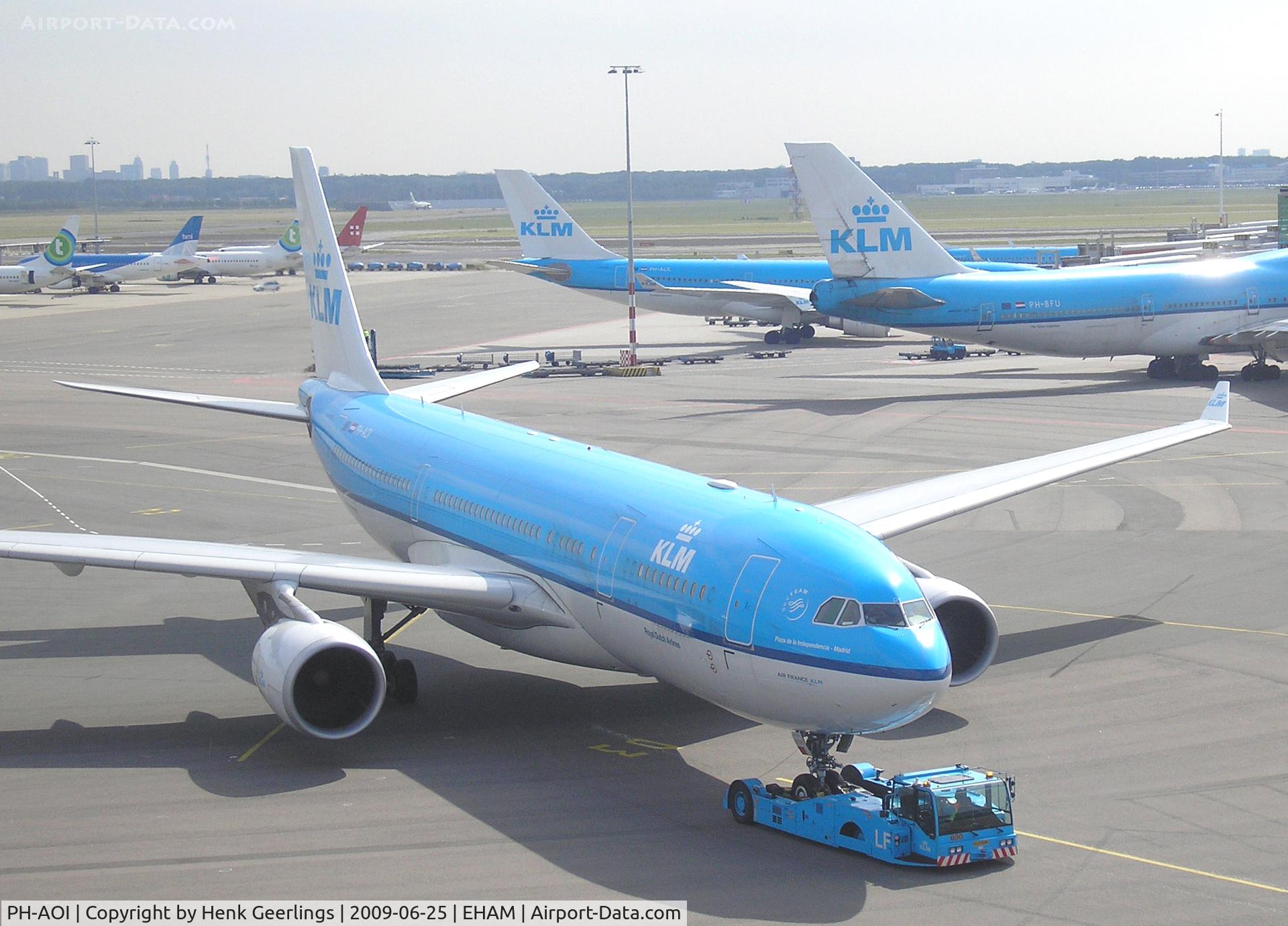 PH-AOI, 2007 Airbus A330-203 C/N 819, Schiphol Airport , departure
