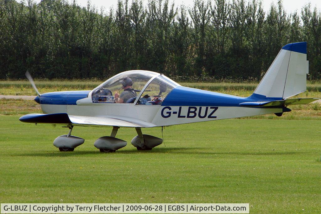 G-LBUZ, 2005 Aerotechnik EV-97A Eurostar C/N PFA 315-14425, Eurostar at Shobdon on the Day of the 2009 LAA Regional Strut Fly-in
