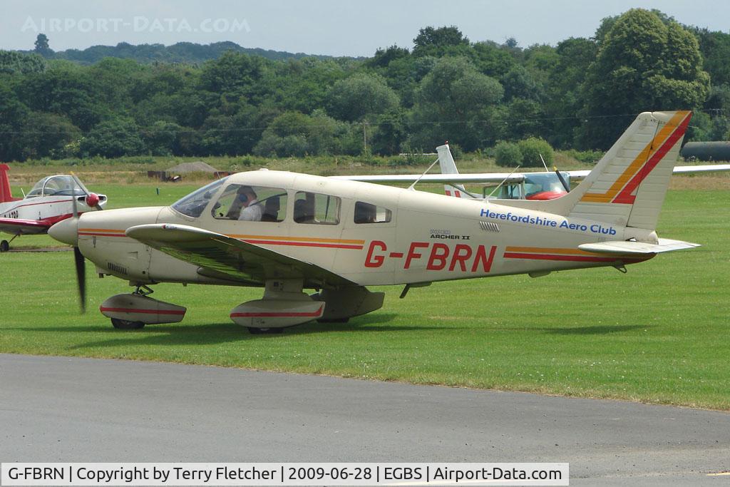 G-FBRN, 1982 Piper PA-28-181 Cherokee Archer II C/N 28-8290166, Piper at Shobdon on the Day of the 2009 LAA Regional Strut Fly-in