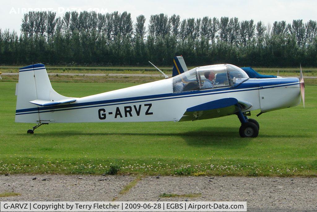 G-ARVZ, 1962 Rollason Druine D-62B Condor C/N RAE/606, D62B Condor at Shobdon on the Day of the 2009 LAA Regional Strut Fly-in