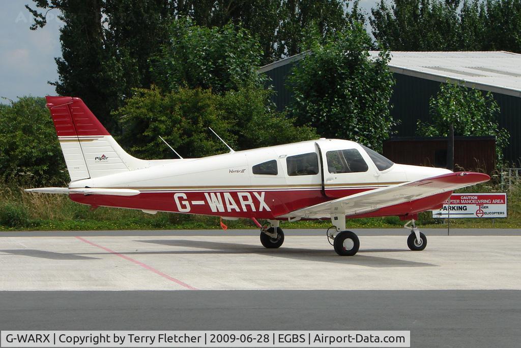 G-WARX, 1998 Piper PA-28-161 Cherokee Warrior III C/N 28-42038, Piper at Shobdon on the Day of the 2009 LAA Regional Strut Fly-in