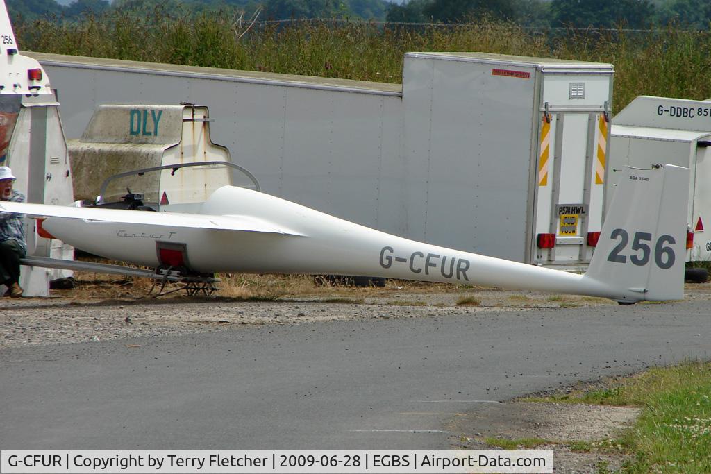 G-CFUR, 1989 Schempp-Hirth Ventus cT C/N 145, Glider at Shobdon on the Day of the 2009 LAA Regional Strut Fly-in
