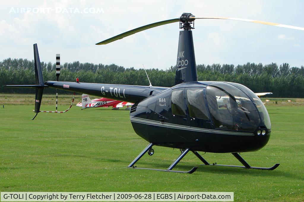 G-TOLI, 2007 Robinson R44 Raven II C/N 12009, R44 II at Shobdon on the Day of the 2009 LAA Regional Strut Fly-in