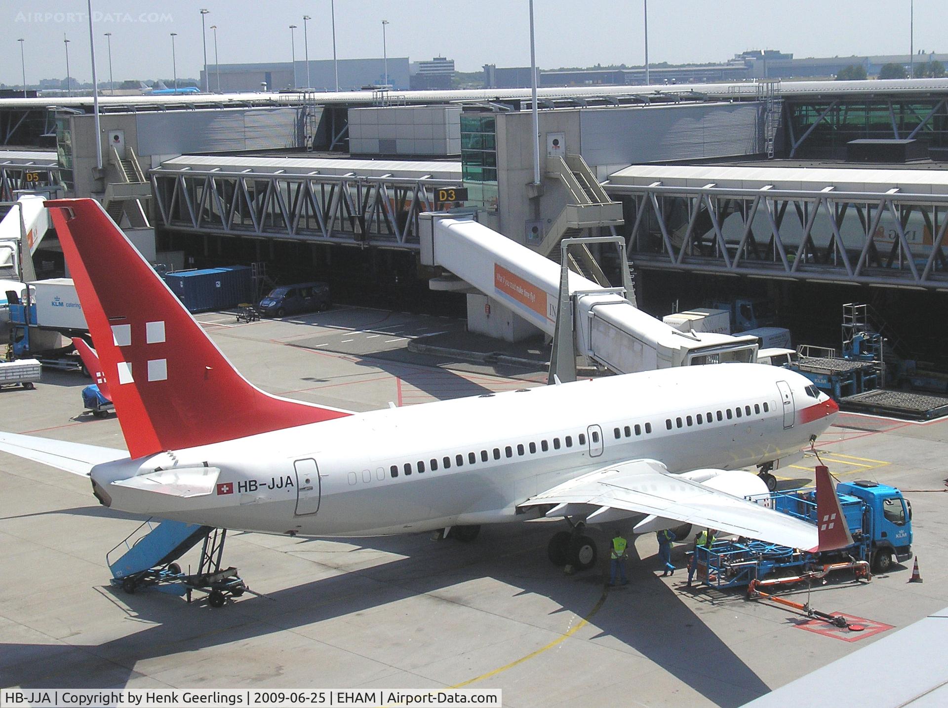 HB-JJA, 2005 Boeing 737-7AK BBJ C/N 34303, Schiphol Airport , PrivatAir - KLM , ready for dep.