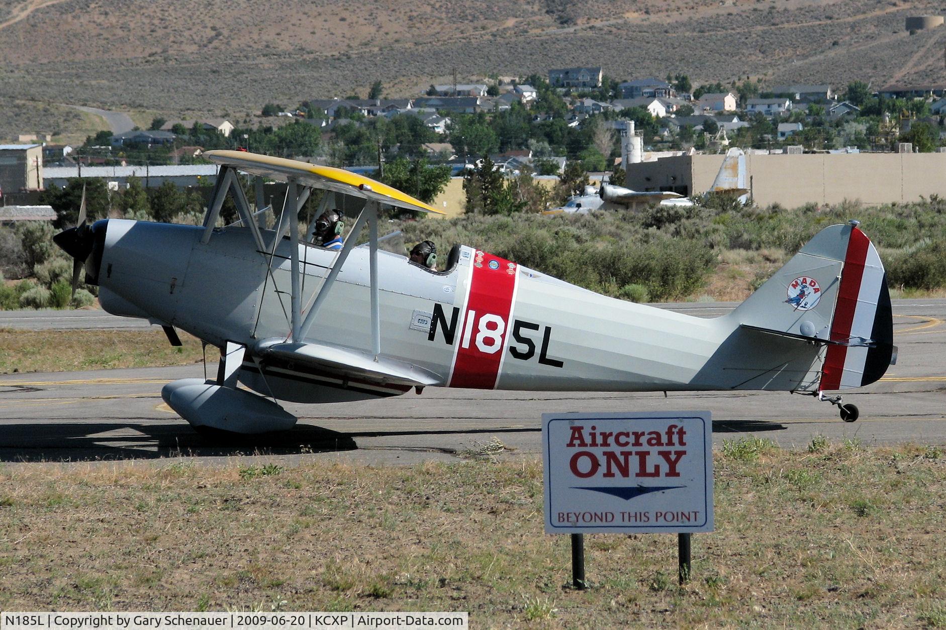 N185L, 1965 Liberty Sport-orval N. Lloyd A C/N 1164, Arriving at the KCXP Wings Over Carson Open House event.
