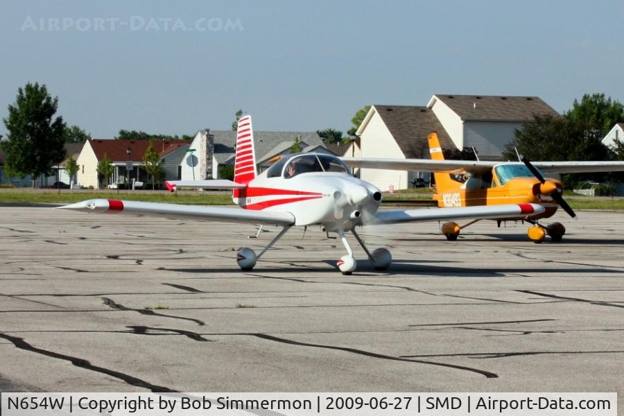 N654W, 2006 Vans RV-7A C/N 71993, Departing Fort Wayne's Smith Field