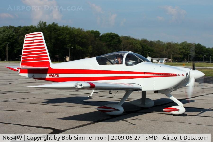 N654W, 2006 Vans RV-7A C/N 71993, Departing Fort Wayne's Smith Field