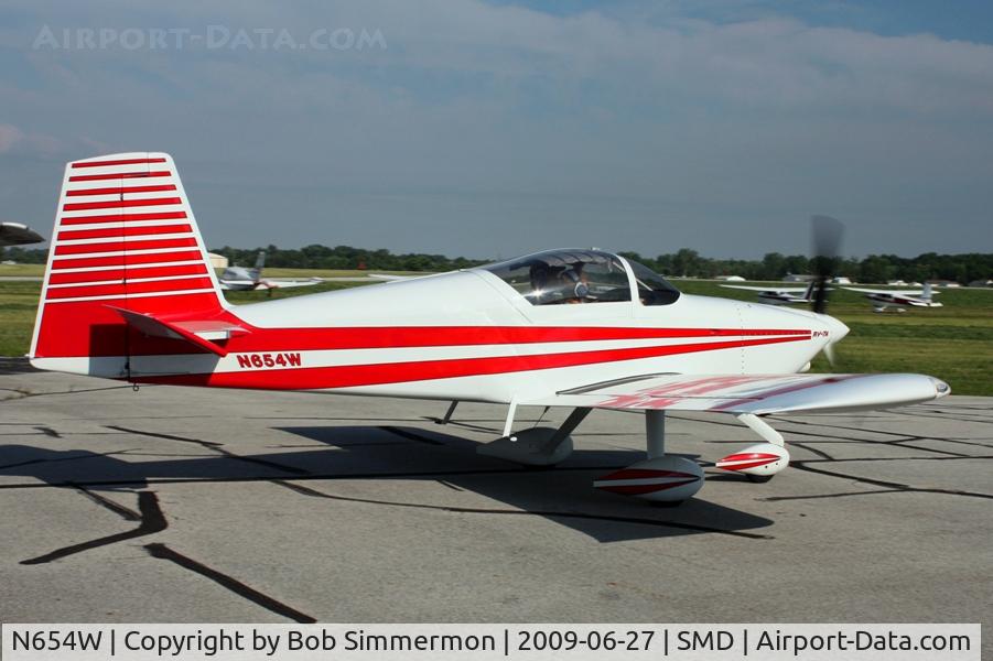 N654W, 2006 Vans RV-7A C/N 71993, Departing Fort Wayne's Smith Field