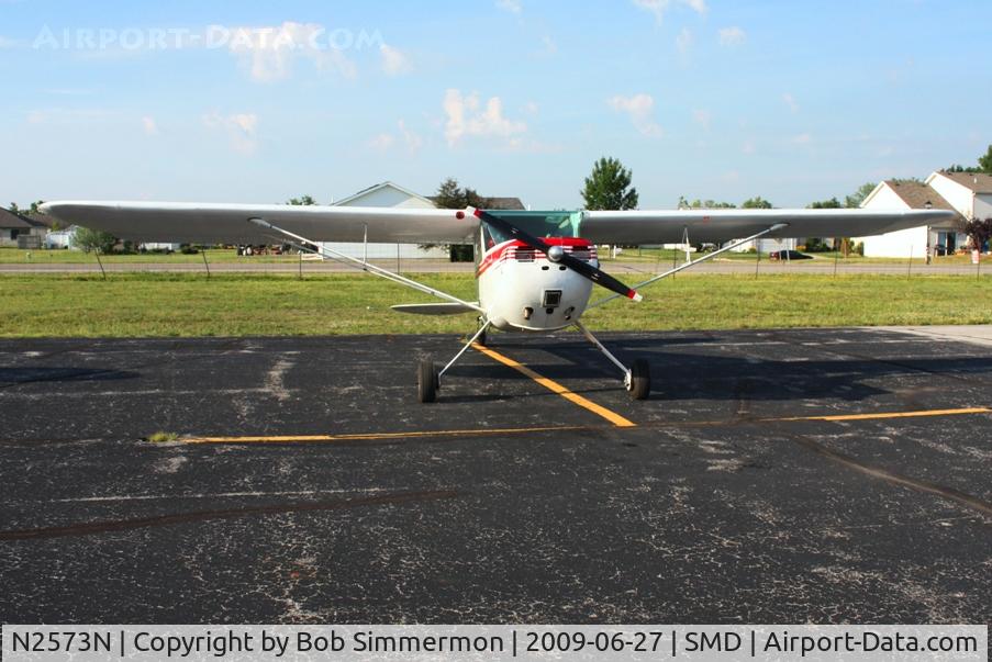 N2573N, 1947 Cessna 140 C/N 12832, Fort Wayne, Indiana - Smith Field fly-in breakfast.
