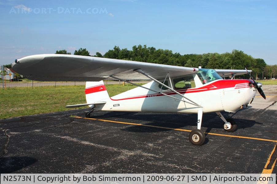 N2573N, 1947 Cessna 140 C/N 12832, Fort Wayne, Indiana - Smith Field fly-in breakfast.