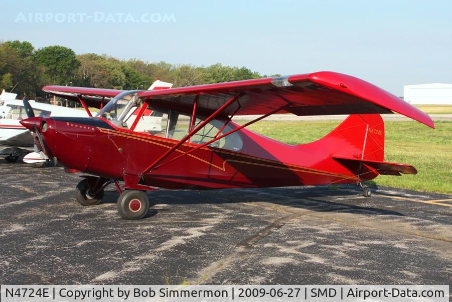 N4724E, 1950 Champion Aeronca 7EC C/N 7EC-67, On the ramp at Fort Wayne's Smith Field.