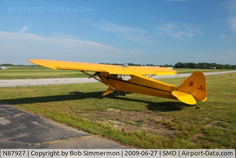 N87927, 1946 Piper J3C-65 Cub Cub C/N 15545, Fort Wayne, Indiana - Smith Field fly-in breakfast.