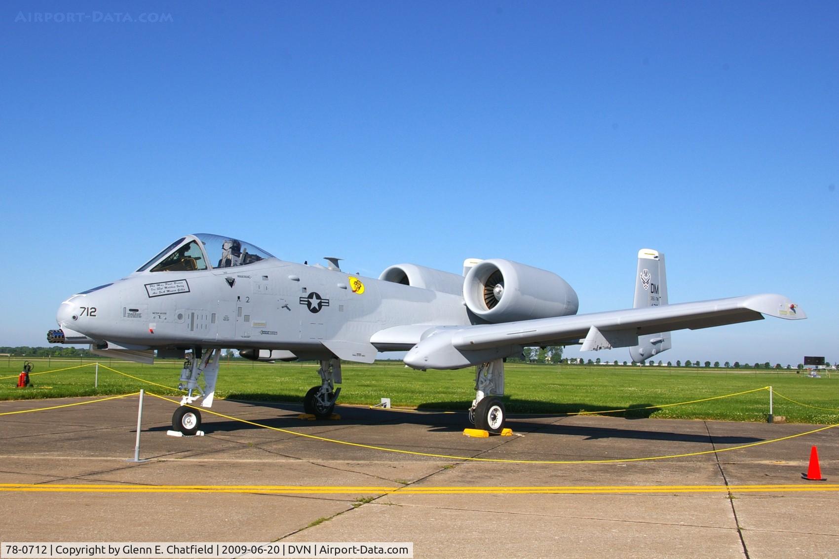 78-0712, 1978 Fairchild Republic A-10C Thunderbolt II C/N A10-0332, Quad Cities Air Show