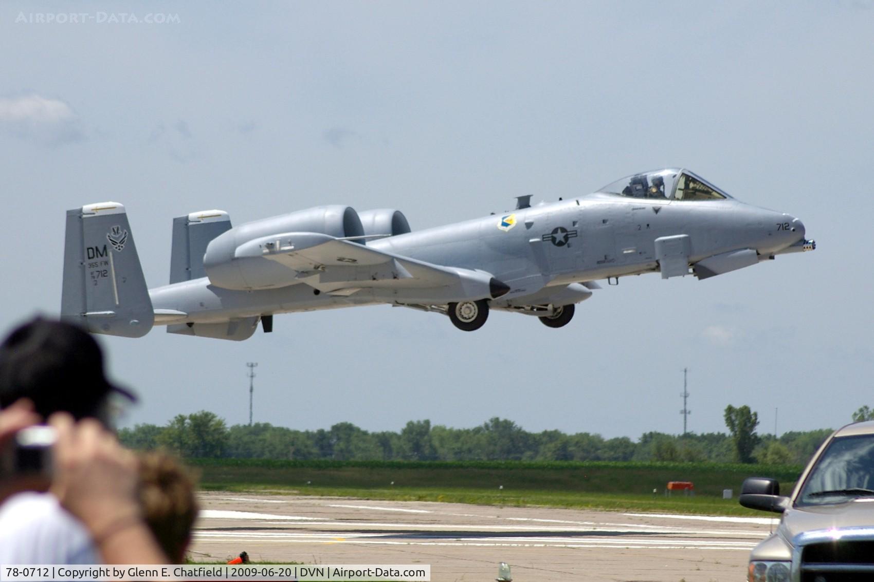 78-0712, 1978 Fairchild Republic A-10C Thunderbolt II C/N A10-0332, Quad Cities Air Show