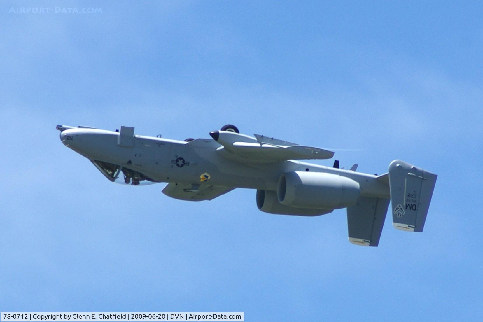 78-0712, 1978 Fairchild Republic A-10C Thunderbolt II C/N A10-0332, Quad Cities Air Show