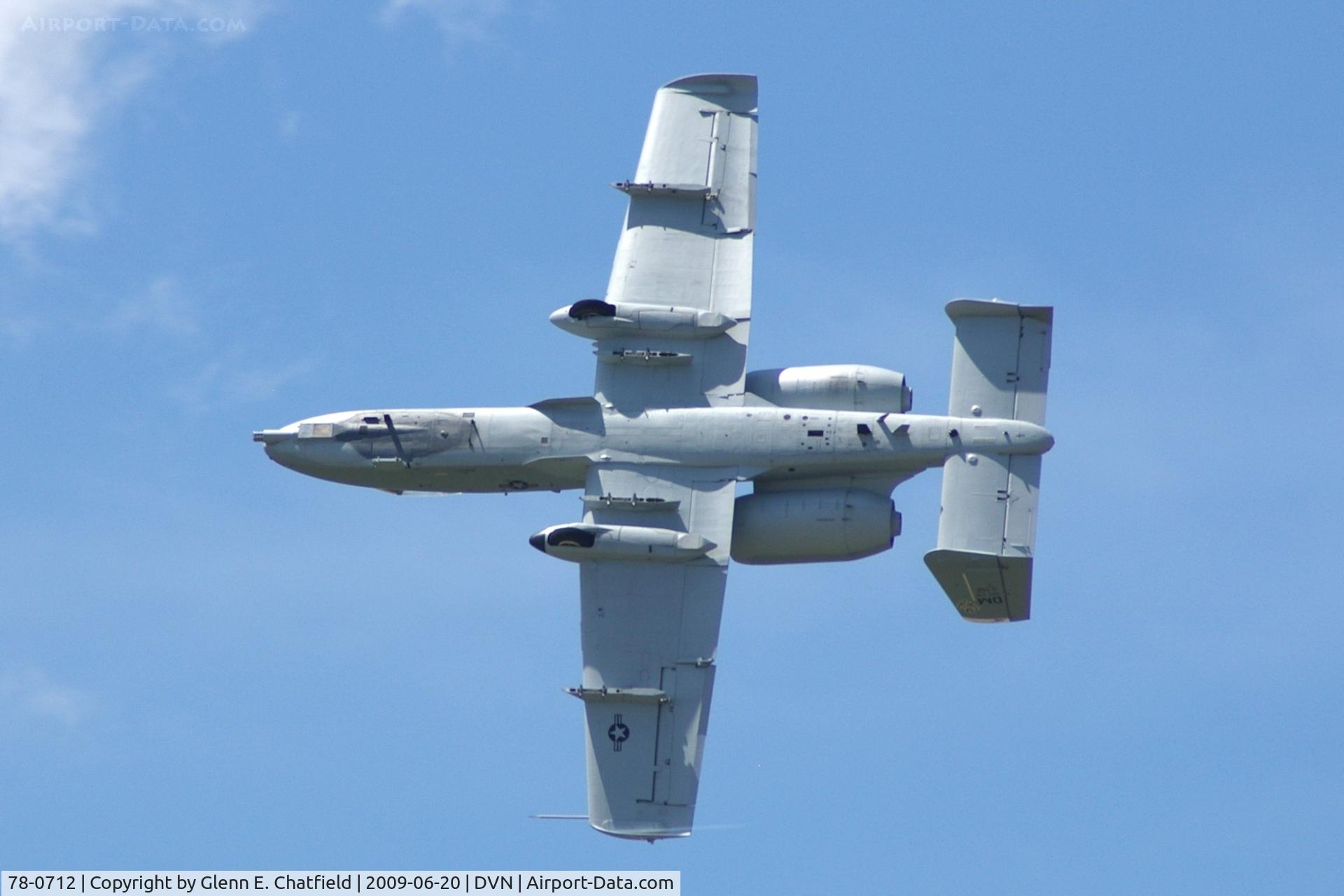 78-0712, 1978 Fairchild Republic A-10C Thunderbolt II C/N A10-0332, Quad Cities Air Show
