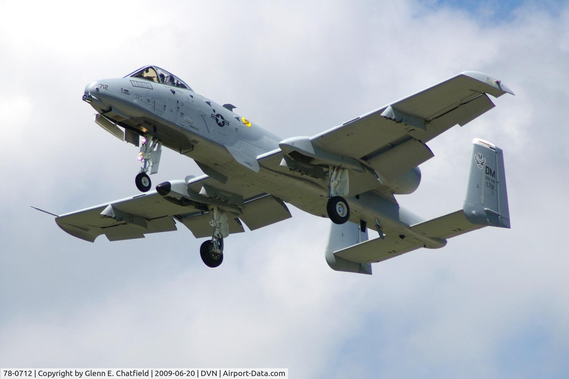 78-0712, 1978 Fairchild Republic A-10C Thunderbolt II C/N A10-0332, Quad Cities Air Show