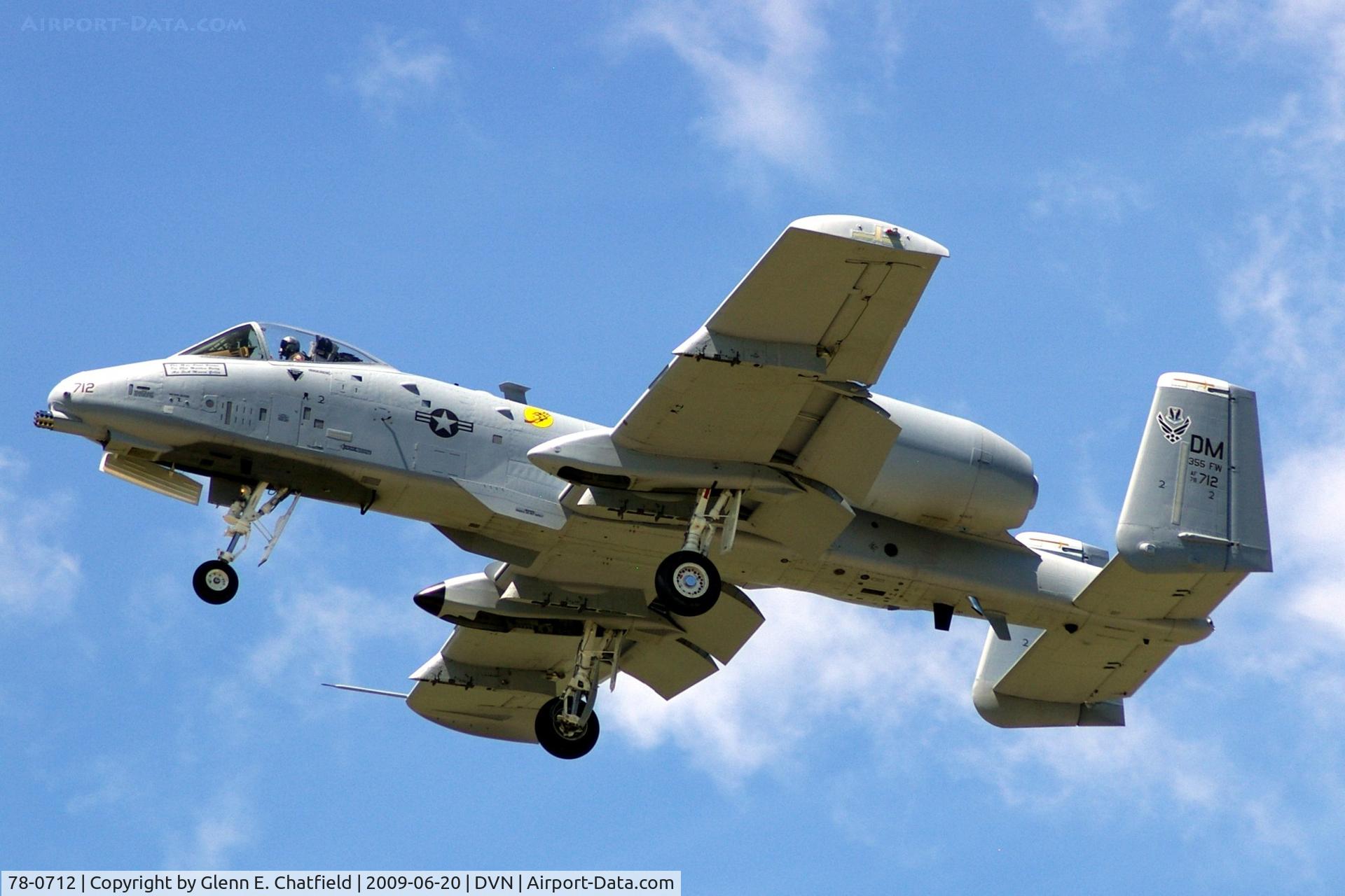 78-0712, 1978 Fairchild Republic A-10C Thunderbolt II C/N A10-0332, Quad Cities Air Show